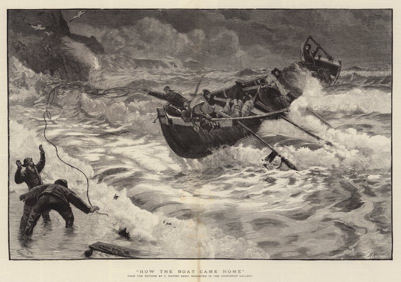 Hvordan båden kom hjem af Charles Napier Hemy