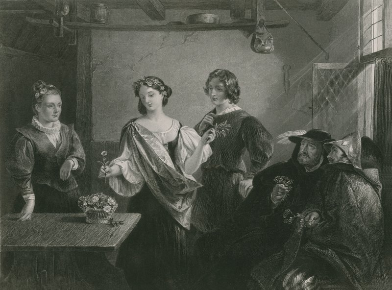 Florizel og Perdita, vinterens fortælling af Charles Robert Leslie