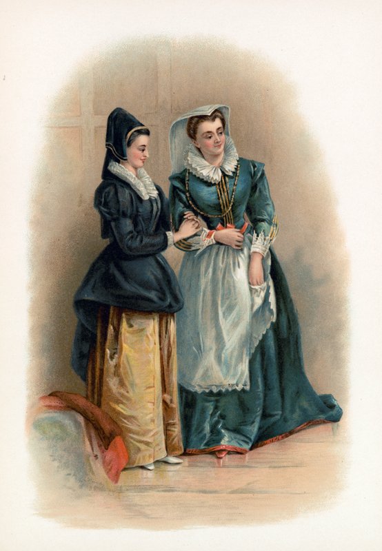 Mistress Page og Mistress Ford fra The Merry Wives of Windsor af Charles Robert Leslie