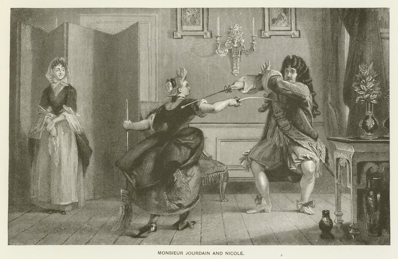 Monsieur Jourdain og Nicole af Charles Robert Leslie