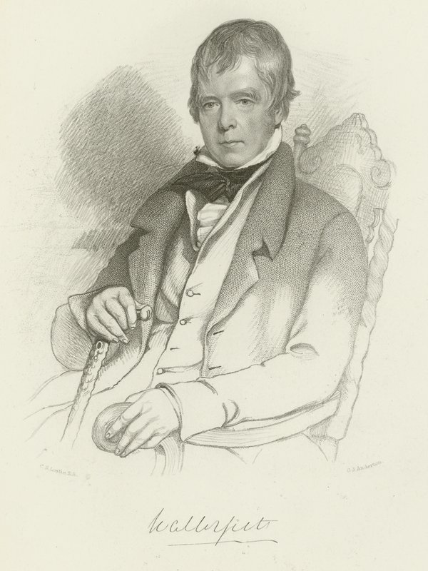 Sir Walter Scott af Charles Robert Leslie