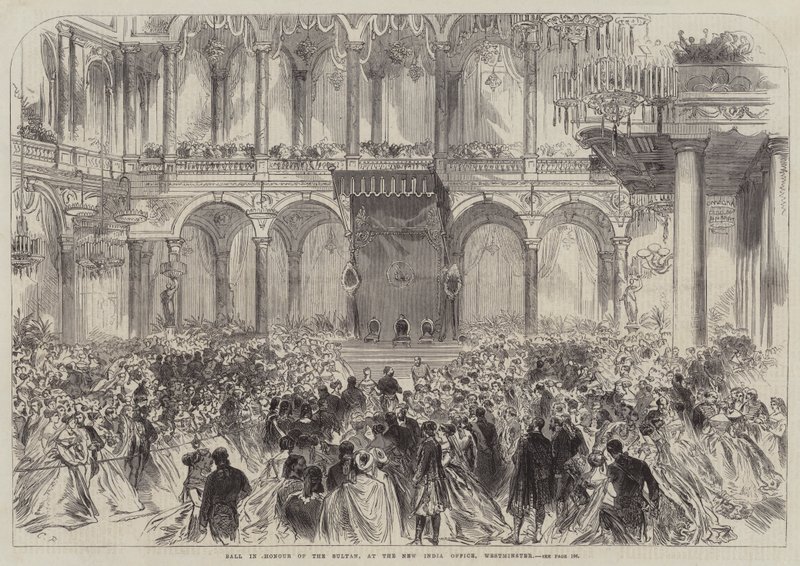 Bal til ære for sultanen på New India Office, Westminster af Sir John Charles Robinson