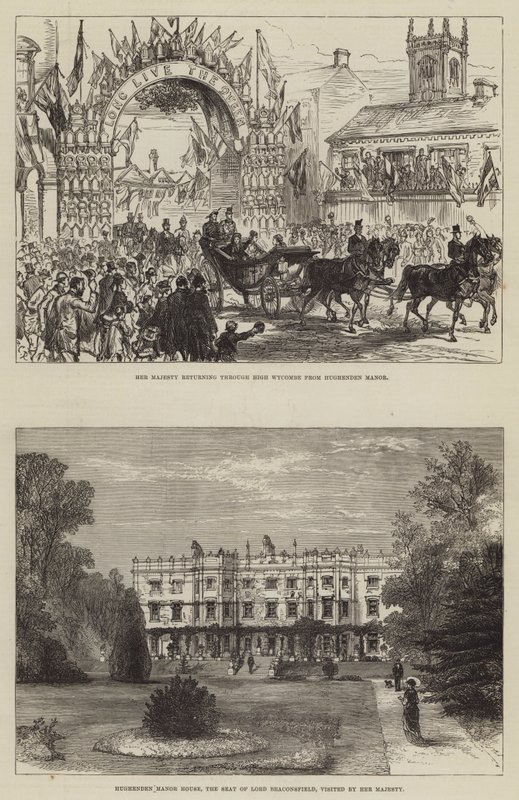 Hendes Majestæts Besøg i Hughenden af Sir John Charles Robinson