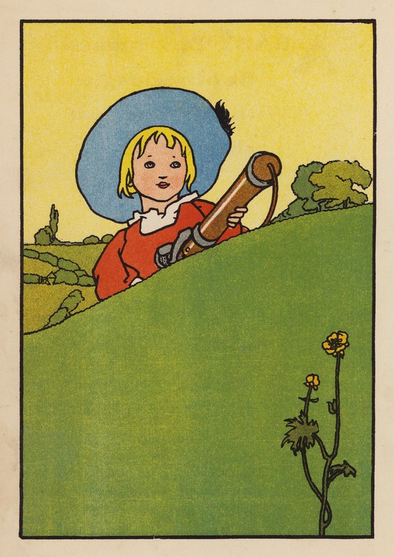 Illustration til Babes and Birds (farvelitografi) af Charles Robinson