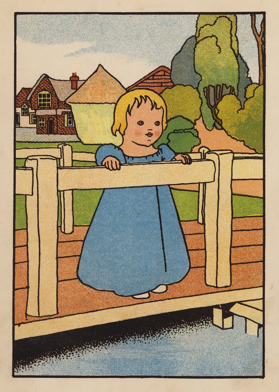 Illustration til Babes and Birds (farvelitografi) af Charles Robinson