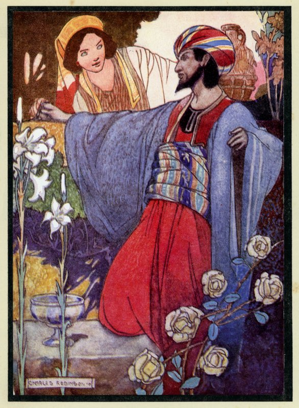 Illustration til Rubaiyat af Omar Khayyam af Charles Robinson