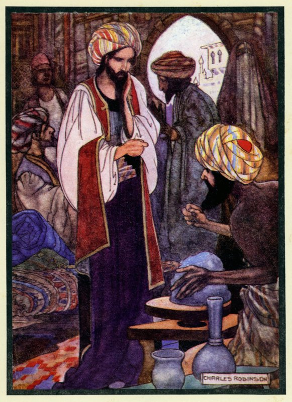 Illustration til Rubaiyat af Omar Khayyam af Charles Robinson
