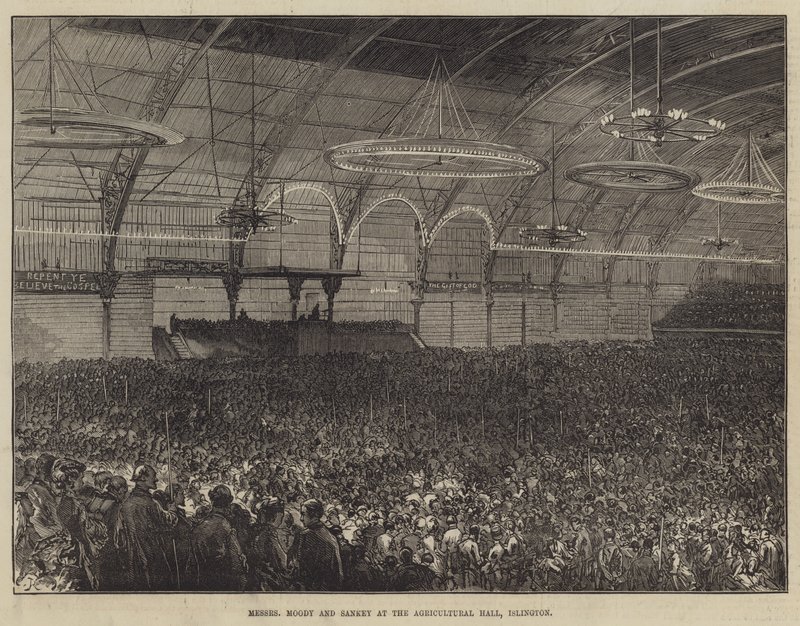 Messers Moody og Sankey i Agricultural Hall, Islington af Sir John Charles Robinson