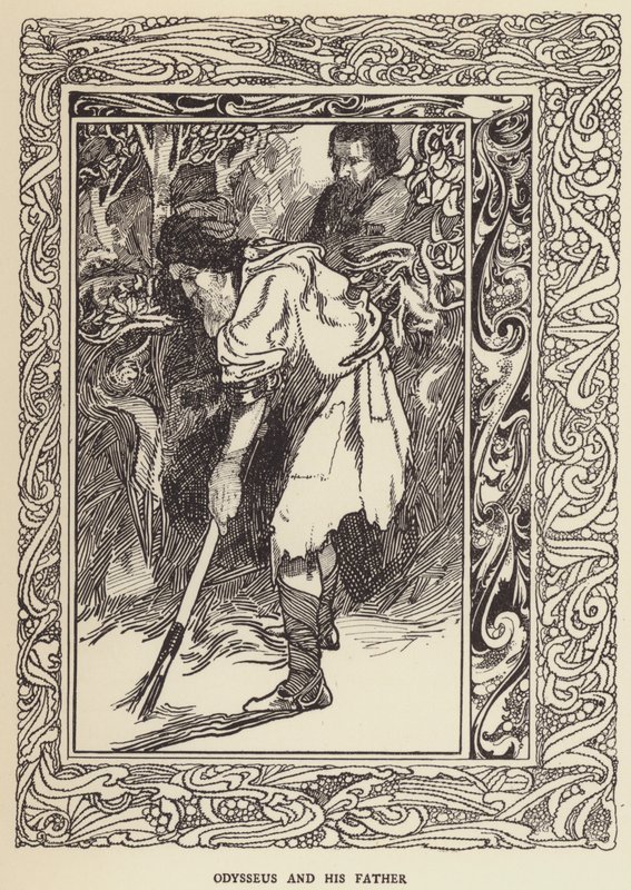 Odysseus og hans far af Sir John Charles Robinson