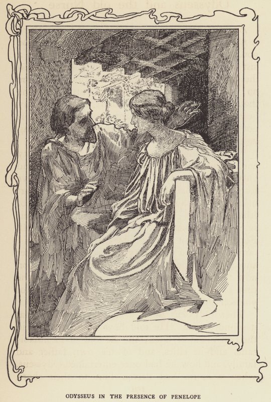 Odysseus i nærværelse af Penelope af Sir John Charles Robinson