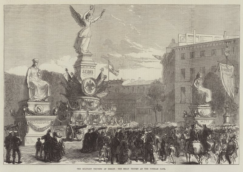 Den militære triumf i Berlin, Sedan-trofæet ved Potsdam-porten af Sir John Charles Robinson