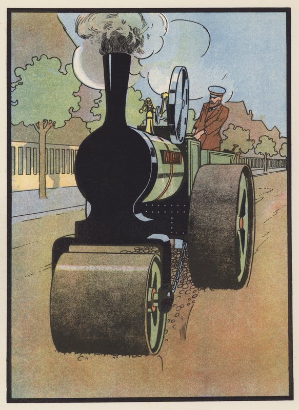 Road Roller på arbejde af Charles Robinson