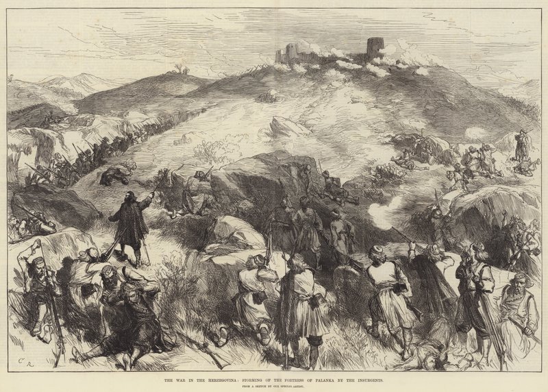 Krigen i Hercegovina, Stormning af Palanka-fæstningen af oprørerne af Sir John Charles Robinson