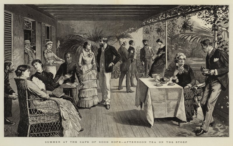 Sommer ved Kap det Gode Håb, Afternoon Tea på Stoep af Charles Stanley Reinhart