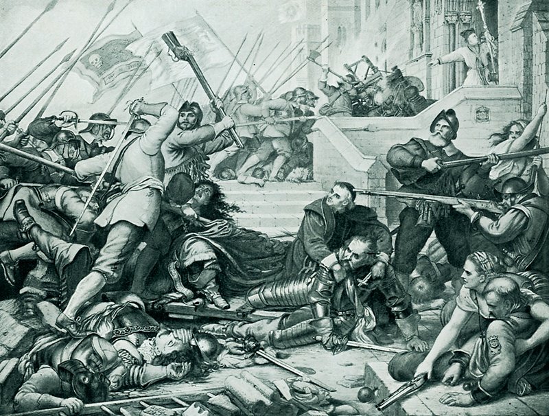 Forsvaret af Basing House af Charles West Cope