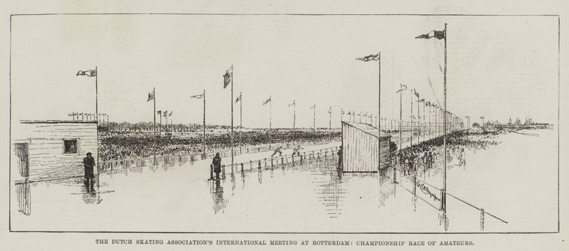 Det hollandske skøjteforbunds internationale møde i Rotterdam, Championship Race of Amateurs af Charles Whymper