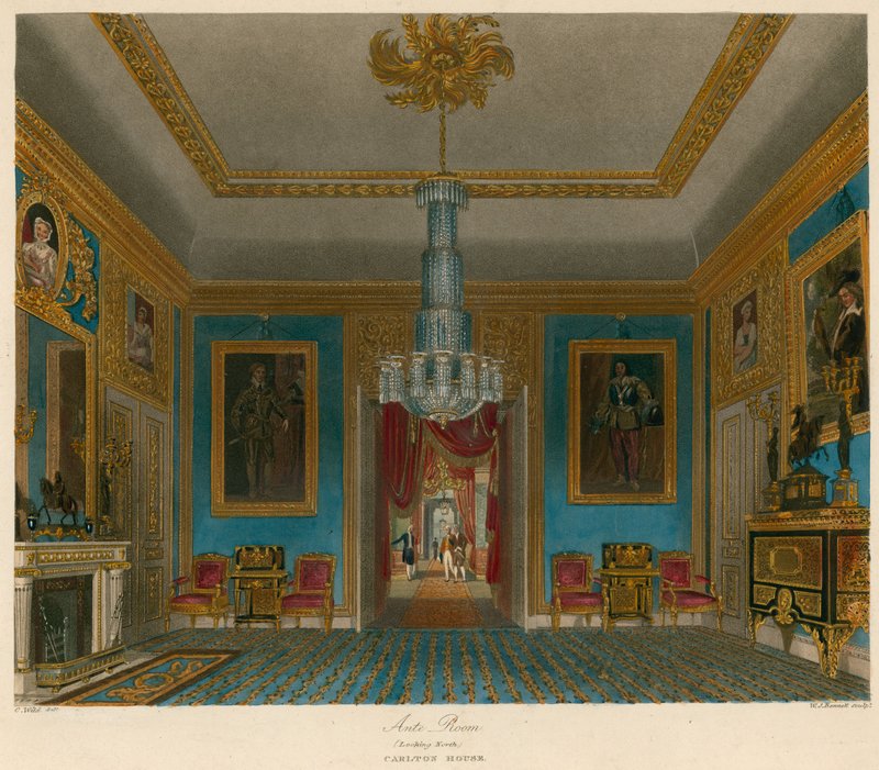 Ante Room, Carlton House, London, mod nord af Charles Wild