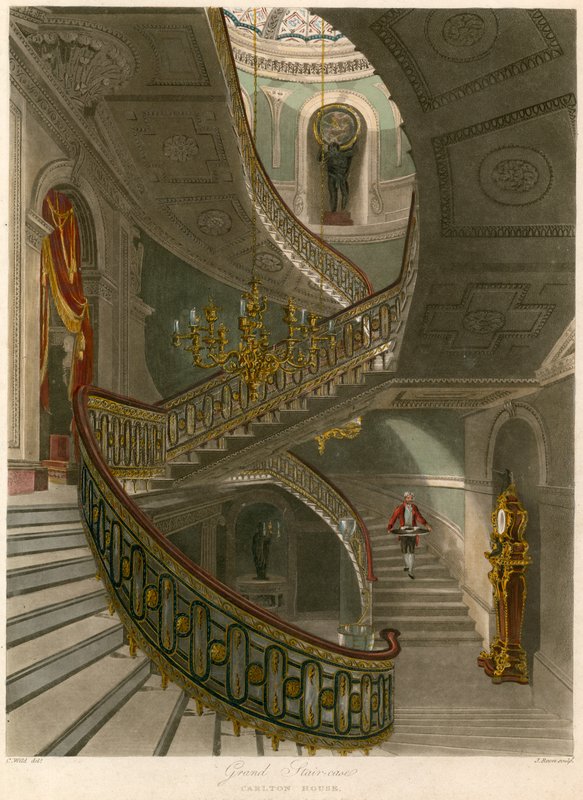Stor trappe, Carlton House, London af Charles Wild