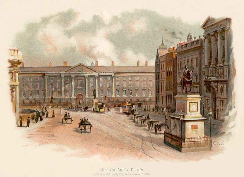 College Green, Dublin af Charles Wilkinson