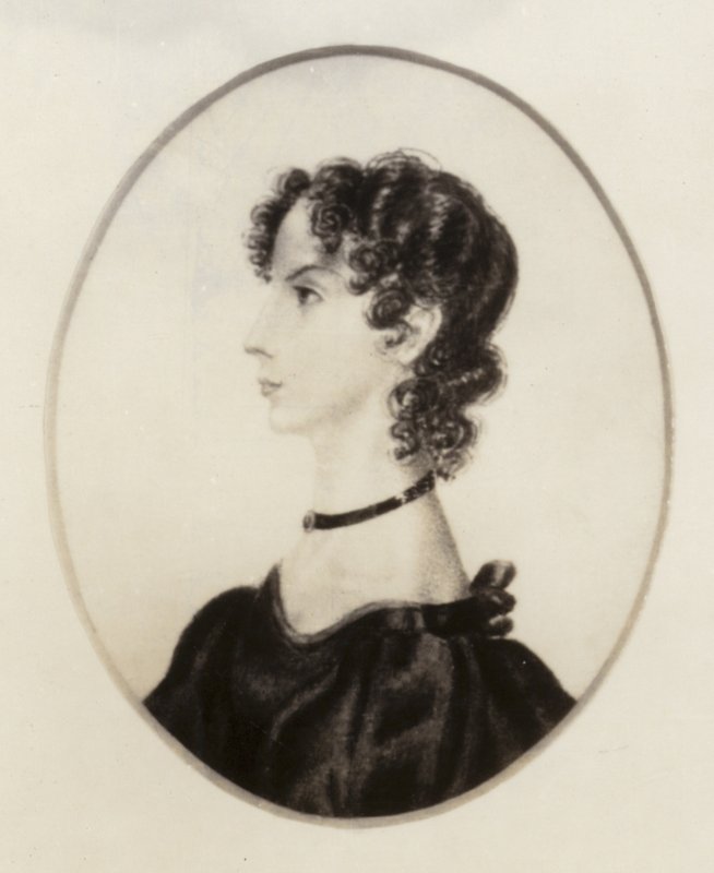 Anne Bronte (1820-1849), engelsk forfatter og digter af Charlotte Bronte