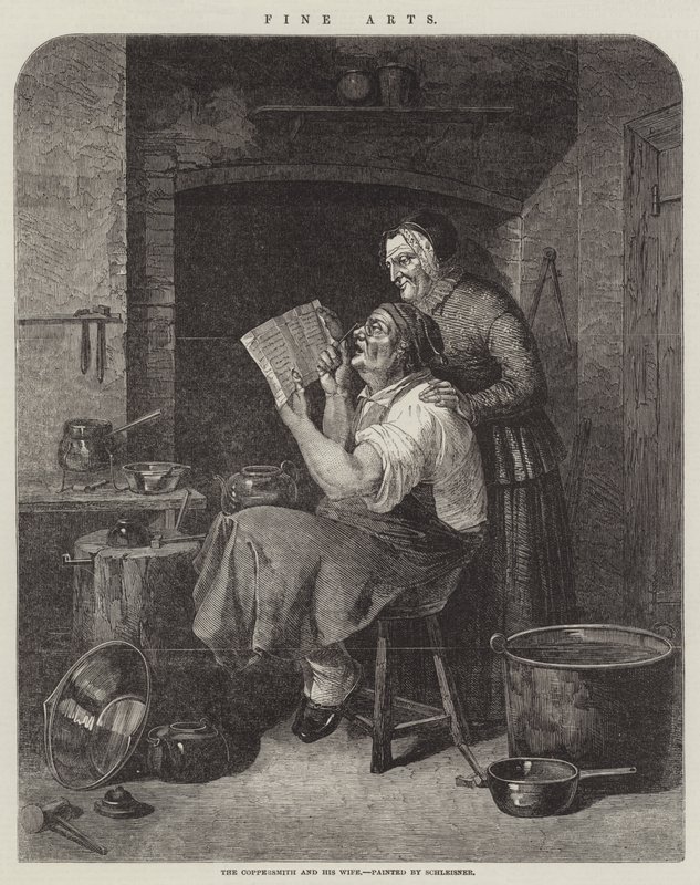 Kobbersmeden og hans Hustru af Christian Andreas Schleisner