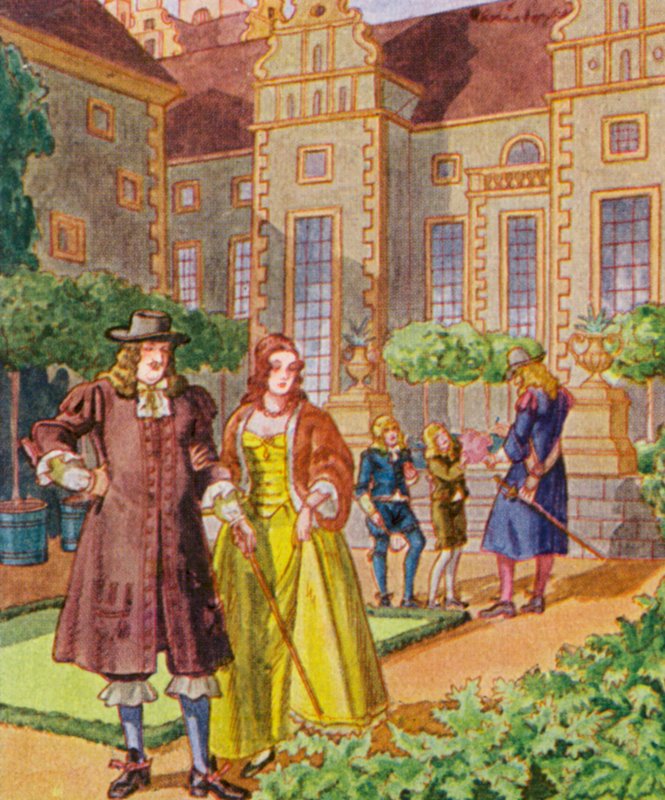 Kartoffeintfuhrung / Kartoffelintroduktion (farvelitografi) af Christophe (1856 1945)