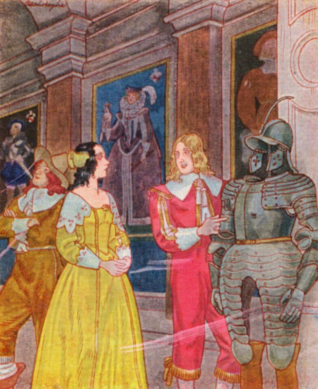 Ahnengalerie / Ancestral Gallery (farvelitografi) af Christophe (1856 1945)