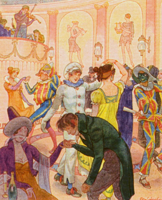 Redoute / Redoubt (farvelitografi) af Christophe (1856 1945)