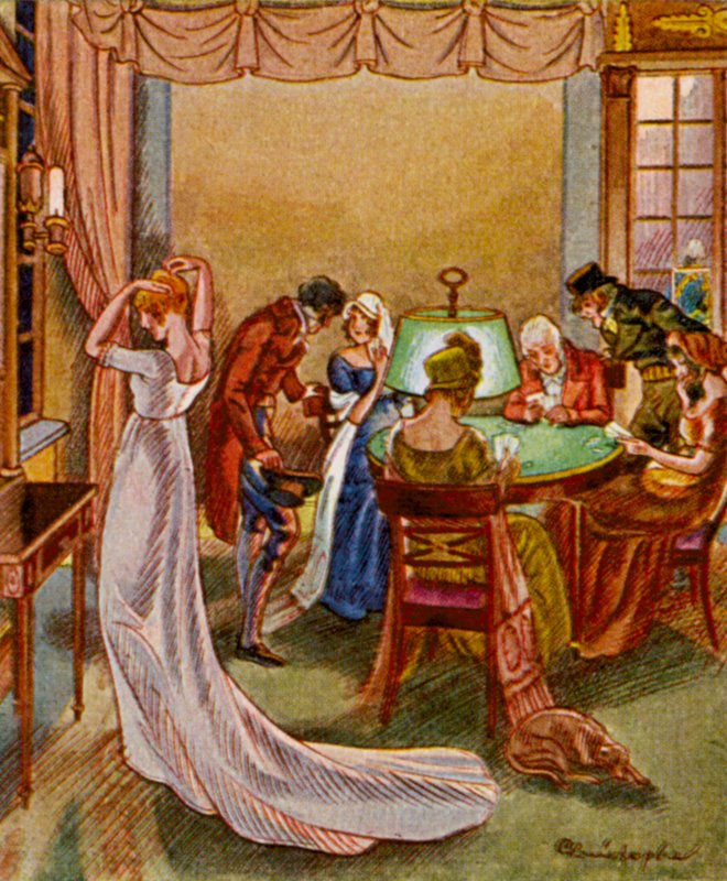 Spielkasino / Kasino (farvelitografi) af Christophe (1856 1945)