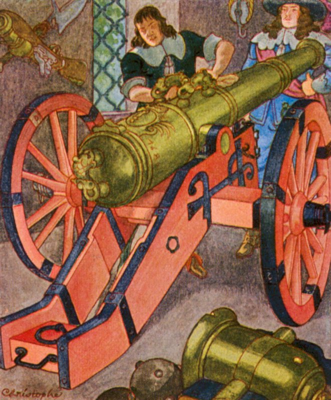Zeugmeister / Stuff Master (farvelitografi) af Christophe (1856-1945)