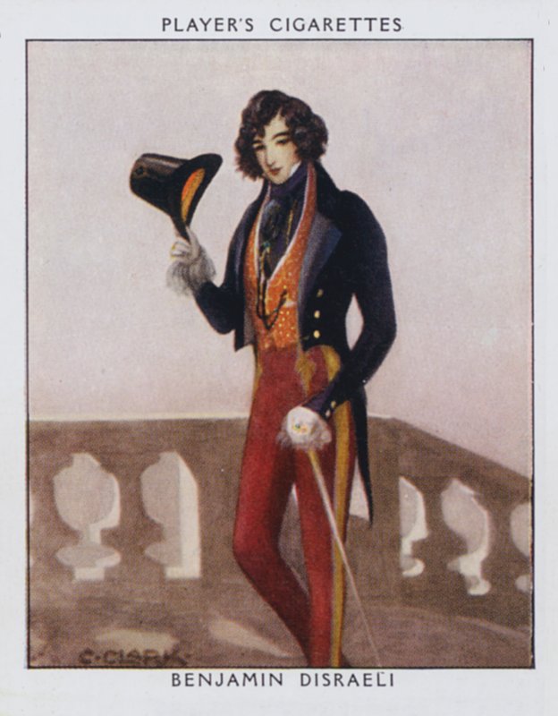 Benjamin Disraeli (farve litografi) af Christopher (after) Clark