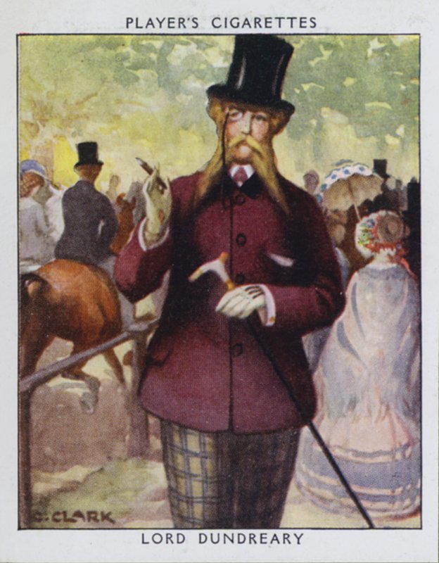 Lord Dundreary (farve litho) af Christopher (after) Clark
