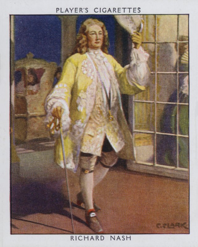 Richard Nash, Beau Nash (farve litho) af Christopher (after) Clark