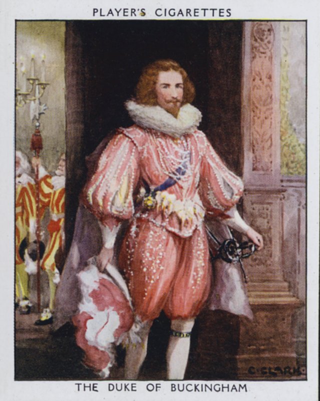 Hertugen af Buckingham, Steenie, favorit af kong James I (farve litho) af Christopher (after) Clark