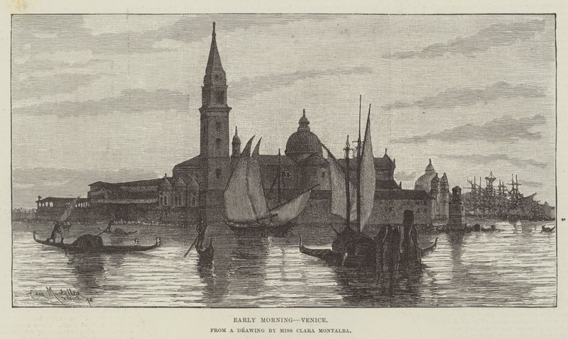 Tidlig morgen, Venedig af Clara Montalba