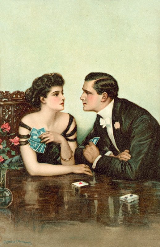 Par spillekort af Clarence F. Underwood