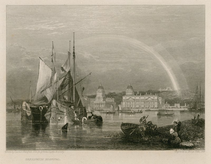 Greenwich Hospital, London af Clarkson Frederick Stanfield