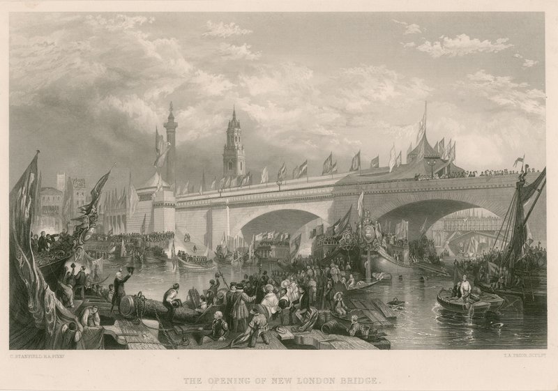 Åbningen af New London Bridge af Clarkson Frederick Stanfield