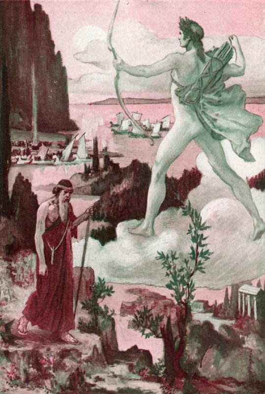 Illustration til Iliaden af Homer af Clement Goutier