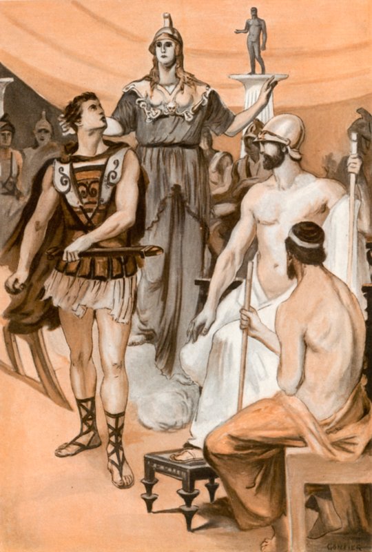 Illustration til Iliaden af Homer af Clement Goutier
