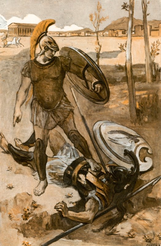 Illustration til Iliaden af Homer af Clement Goutier