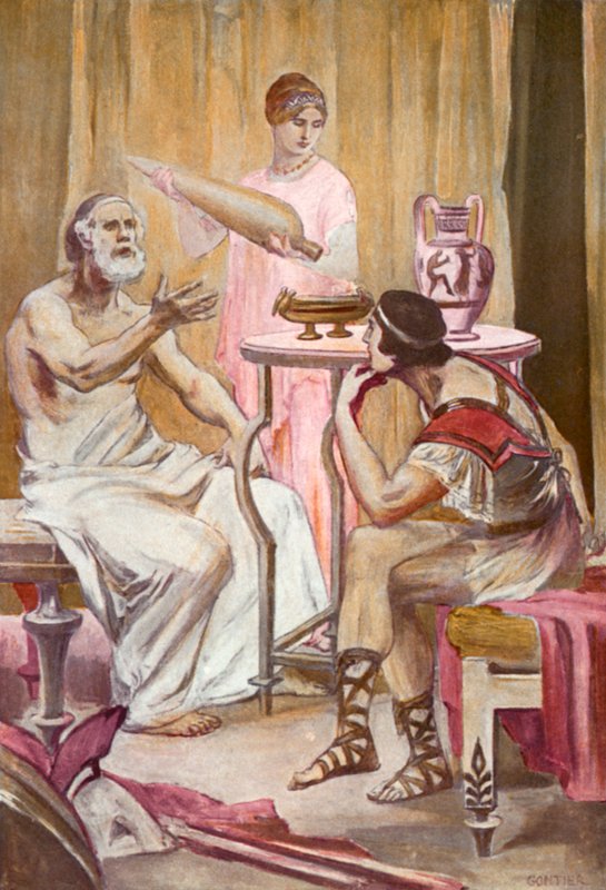 Illustration til Iliaden af Homer af Clement Goutier