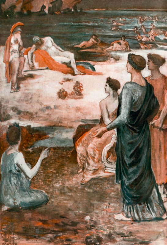 Illustration til Iliaden af Homer af Clement Goutier
