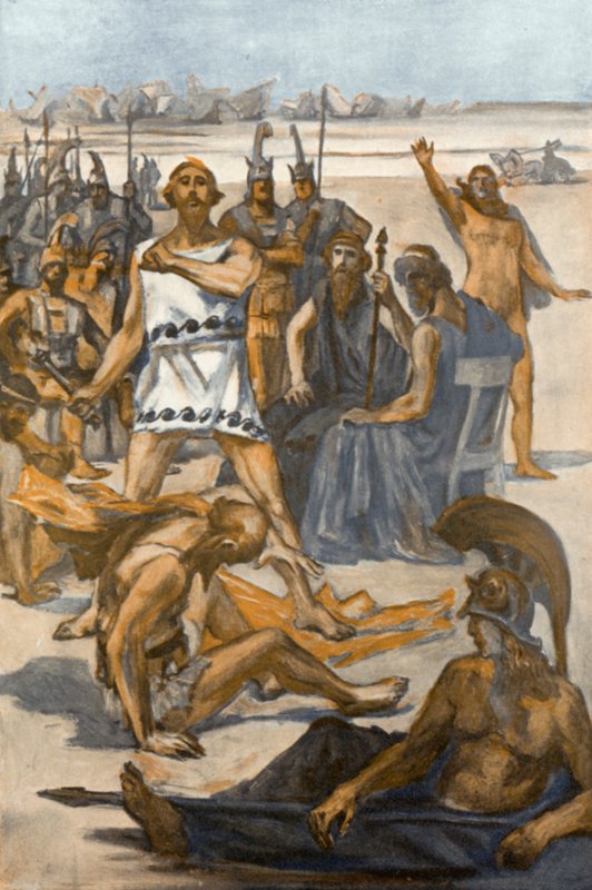 Illustration til Iliaden af Homer af Clement Goutier