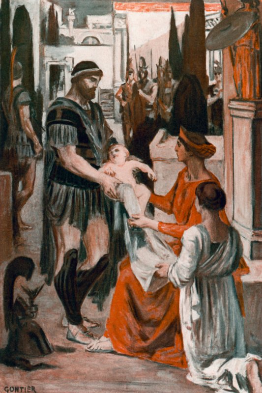 Illustration til Iliaden af Homer af Clement Goutier