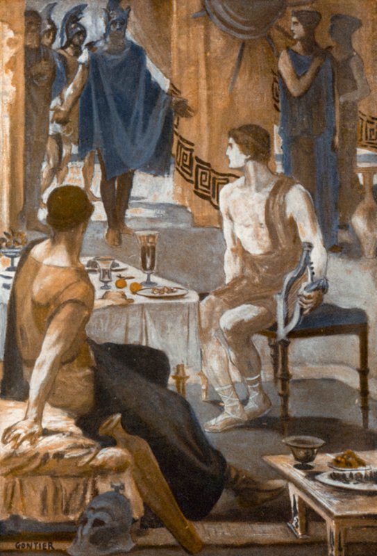 Illustration til Iliaden af Homer af Clement Goutier