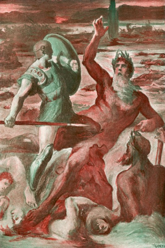 Illustration til Iliaden af Homer af Clement Goutier