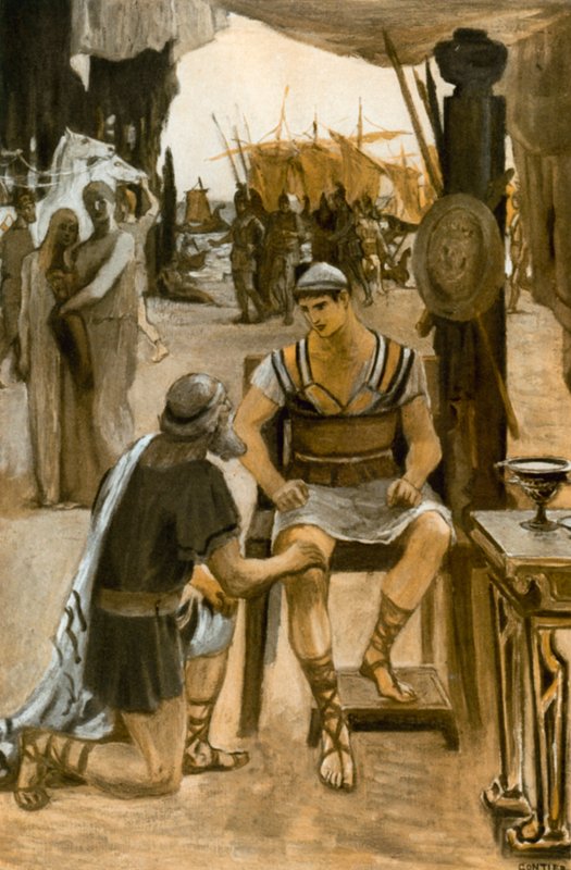 Illustration til Iliaden af Homer af Clement Goutier