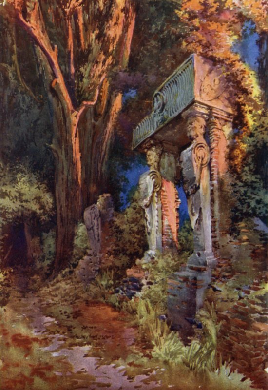 Caryatides i Villa Ginnetti, Velletri af Commendator Formilli