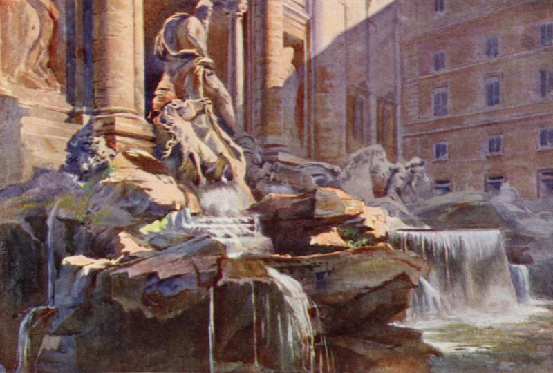 Trevi-fontænen, Rom af Commendator Formilli